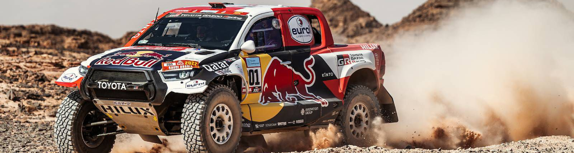 Изображение на странице НАССЕР АЛЬ-АТТИЯ ЗА РУЛЕМ TOYOTA HILUX СТАЛ ПОБЕДИТЕЛЕМ РАЛЛИ-РЕЙДА «ДАКАР-2022» Тойота Центр Чита